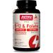 Jarrow Formulas, Methyl B12, 5.000mcg/Methyl Folate 800mcg, 10-Day-Deposit, Cherry Taste, 60 Vegan Tablets, Gluten Free, Vege
