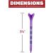 EAGLE WORK Plastic Golf Tees Pack of 50/100 - Durable & Stable 4 Prongs 3-1/4'' & 2-3/4'' - Reduces Friction & Side Spin - (50pcs) - Buy Online on GoSupps.com