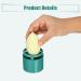 VOCOSTE Beauty Egg Holder - Portable Makeup Sponge Case & Cosmetic Storage | Cute Green Sponge Holder - Buy Online on GoSupps.com