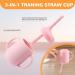 Baby Feeding Set - Silicone Bib, Suction Divided Bowl, Spoon & Fork - Toddler Utensils - Pink (6 Months) | Baby Led Weaning Supplies - Buy Online on GoSupps.com