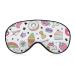 Cute Unicorn Rainbow Dessert Sleep Mask Eye Mask Blocks Light with Adjustable Strap for Sleeping Sweet Eye Sleep Shade Cover for Men Women