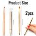 Double Lip Brush & Eyeliner Brush Set | Retractable Gold Makeup Brushes for Lips & Eyes - Buy Online on GoSupps.com