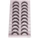 Buy Russian Strip Lashes | Wispy D Curl Faux Mink Eyelashes - 10 Pairs Natural Fluffy Look (12mm) - Buy Online on GoSupps.com
