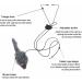 Interactive Hanging Retractable Cat Mouse Toy | Fun Door Bouncing Mouse Toy for Cats | Plush Mice Play Supplies - Buy Online on GoSupps.com