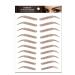 Aaiffey 4D Hair-like Authentic Eyebrows  Brown Imitation Ecological Lazy Natural Tattoo Eyebrow Stickers Waterproof for Woman Makeup Tool 10 Pcs Brown-08