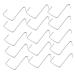 Alipis 40pcs Door Hook Stainless Steel Hooks Metal Stocking Hanger Removable Hook Stockings Kitchenware