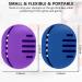 Fauxomor 2-Pack Silicone Make-up Sponge Holder | Breathable Travel Bag for All Sizes | Sustainable & Portable Cosmetic Tool - Blue & Purple - Buy Online on GoSupps.com