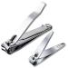 Nail Clippers Set Ultra Sharp Stainless Steel Fingernail and Toenail Clipper Cutters Travel Nail Kit for Men Women