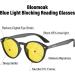 Bloomoak 99.9% Blue Light Blocking Glasses | Reading & Gaming | Relieve Eye Fatigue & Improve Sleep | Yellow Reading Glasses 3.0x - Buy Online on GoSupps.com