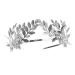 Anglacesmade Silver Leaf Crown Headband for Bridal Wedding Prom - Women's Hair Accessories - Buy Online on GoSupps.com