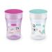 NUK Evolution 360 Cup 8+ Months Pink 2 Pack 8 oz (240 ml) Each