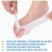 HAOSEM Toe Spreader & Separator for Bunion Relief | Gel Toe Protector Foot Care Tool - 2 Pack Beige - Buy Online on GoSupps.com