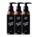 Charlemagne Beard Wash 3 Set - Bartshampoo Men Made in Germany - Bart soap & Bart Shampoo Men - Bart -Waschgel Beard Shampoo - Bart Conditioner For Mild Bart Conservation - BartSchampoo - Bart Warning 3 Sack (SPARE 16%)