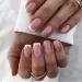 Short Square White French Press on Nails with Nail Tips Glitter powder fake nails press on nails Acrylic False Nails Cute Artificial Nails for Women and Girls
