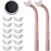 Lower Eyelash Stamp - Easily Apply Stamp for Natural Lower Eyelashes | Eye Lashes Beauty Products for Party Traveling Home Working Dating Gathering Hamil Pink Left and Right Handles + 6 Pairs of Replaceme - Buy Online on GoSupps.com