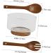 Alipis 1 Set Tableware Snack Clear Dessert Fruit Mixing Salad Fork Large Serving Spoon Storage Kitchen - Buy Online on GoSupps.com