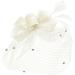 Shop FakeFace Fascinator Hats - Elegant Spring Flower Hair Clips & Accessories for Tea Parties Weddings and Church Events - Beige Women's Headgear - Buy Online on GoSupps.com