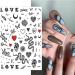 Dark Skull Heart Cupid Angel Lips Ghost Nail Art Stickers - 3D Self Adhesive Decals for Acrylic Nails (6 Sheets) - Buy Online on GoSupps.com