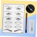 Mikinona Practice Skin Kit White Practice Eyebrow Semi-permanent Mouth Skin Eye Single Kit Microblading End and Pen - Buy Online on GoSupps.com