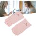 Anti UV Gloves for Gel Nail Lamp Manicure Gloves UV Protection Stretchy Breathable Fingerless Fiber Cotton Nail Lamp Gloves for Home Salon(Pink) - Buy Online on GoSupps.com