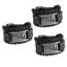 CALLARON 2pcs Wristband Woven Bracelets Black Wristlet Men Gothic Braided Leather Bracelet Charm Braclets Mens Black Bracelets Mens Bracelets Mens Leather Pirate Man Zinc Alloy Accessories 28X3.8X1CMx3pcs Blackx3pcs