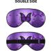 Shop Lovely Purple Butterfly Print Unisex Eye Mask | Soft Adjustable Sleeping Face Mask for Ultimate Comfort - Buy Online on GoSupps.com