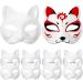 Patkaw 10 STK Cosplay Masks - DIY White Cat Skeleton Masks for Kids | Perfect Party Decor & Gifts - Buy Online on GoSupps.com