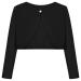 BONNY BILLY Girls Cardigan Long Sleeve Knitted Cotton Bolero Shrug Kids Clothing 10-11 Years Black