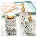 TEMKIN Fashion Ceramic Disinfectant Press Bottle (Size B) - Hand Sanitizer, Shampoo, Shower Gel, Conditioner - Disposable & Convenient - Buy Online on GoSupps.com