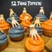 Spooky Delights: Halloween Horrors! 12pcs Mini Hand Thing Cupcake Toppers for Birthday Halloween Party Decor - Buy Online on GoSupps.com
