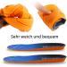 2 Pairs PU Memory Foam Insoles for All-Day Comfort - Shock Absorbing & Cushioned Boot Insoles for Men & Women | Size 11 Women / 9 Men - Orange - Buy Online on GoSupps.com