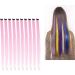 Lurrose 10pc - Hair Extensions Straight Hair Extensions Clip In Straight Hairpieces Wrap Around highlight clip in straight wigs women hair accessories do it yourself girl Miss Pink - Buy Online on GoSupps.com