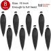XTREND 16 Inch Natural Black EZ Braids 8Packs Pre-Stretched Easy Braiding Hair Extensions for Box Braids Hair Hot Water Setting Synthetic Fiber Hair Extensions 1B# 16 Inch (Pack of 8) 1B# - Buy Online on GoSupps.com