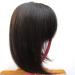 Flat Bangs Hairpiece for Women Hairpiece with Bangs Extension 13 x 14 cm 30 cm Dark Brown