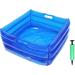 Foldable Foot Bath For Swimming Pool - Foldable Basin Adjustable Blue Foot Bath | Multifunctional Inflatable Foot Bath Foldable Foot Bath For Home Spa Portable Patio Washbasin  - Buy Online on GoSupps.com