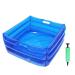 Djowyh Pool Foot Bath Portable Pool Foot Bath Multifunctional Inflatable Foot Basin Blue Foot Bath for Home Spa Portable Sink for Yard Beach Camping Pool Foot Sink