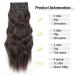YDDM 24-Inch Wavy Clip-In Hair Extensions | Realistic Synthetic Hair | 4PCs Affordable Hairpieces for Women - Buy Online on GoSupps.com