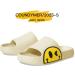 Coundymer Smiley Face Slippers: Cloud Slides for Women/Men - Beige | Girls/Boys Spa Sandals - Buy Online on GoSupps.com
