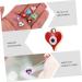 Lurrose 300 Pcs Heart Shaped Eye Material Heart Earrings Evil Eye Charm Pendants Round Apparel Resin Crafts - Buy Online on GoSupps.com