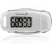 Gzvxuny 3D Pedometer with Clip and Strap USB Rechargeable Step Counter Accurate Simple Walking Step Counter Daily Target Monitor Exercise Time White - Buy Online on GoSupps.com