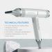 GAMA Italy Professional Hair Dryer - IQ Perfetto Lightweight & Powerful Salon Blow Dryer with Diffuser & Nozzle Attachments (Under 1LB) - Shop Internationally - Buy Online on GoSupps.com