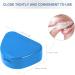 Prosthesis & Denture Box - Secure Container for False Teeth | Durable Dental Cup in White & Blue - Buy Online on GoSupps.com