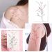 Gypsophila Watercolor Temporary Tattoo - Long Lasting and Realistic Fake Tattoo Stickers in Green - for Women, Girls, and Kids - Buy Online on GoSupps.com