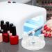 Baluue 2 Sets Nail Stand for Press On Nails Display Practice Art Fake Nail Holder Painting Nails Stand False Nail Designs for Home DIY Beginner Salon Supplies White - Buy Online on GoSupps.com