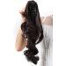 S-noilite Clip in Ponytail Extension Curly Wavy Synthetic Hairpiece 18 Dark Brown 145g - Buy Online on GoSupps.com