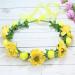 hgnxa Elegant Flower Hairband Bride Flower Crown For Wedding Party Supply Flower Garlands Crown Hair Wreath for Women Milky white - Buy Online on GoSupps.com