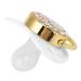 Baby Pacifier - BPA Free Rhinestone Design | Silicone Newborn Pacifier for 6-18 Months (White) - Buy Online on GoSupps.com