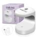 Saviland Mini Nail Lamp - 16W U V/LED Nail Dryer U V Light for Nails for Gel Nail Polish Poly Builder Nail Gel Glue Gel Nail Art Tools for Starters Home DIY Professionals Salon 1-mini Nail Lamp