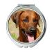 YENDOSTEEN Mirror Travel Mirror Rhodesian Ridgeback Dog Fur Brown Shiny Head Eyes Pocket Mirror portable mirror