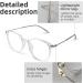 UpaClaire Anti Blue Light Glasses for Women - Transparent Frame White & Opulent Garden Design | Stylish Eye Protection International Shipping - Buy Online on GoSupps.com